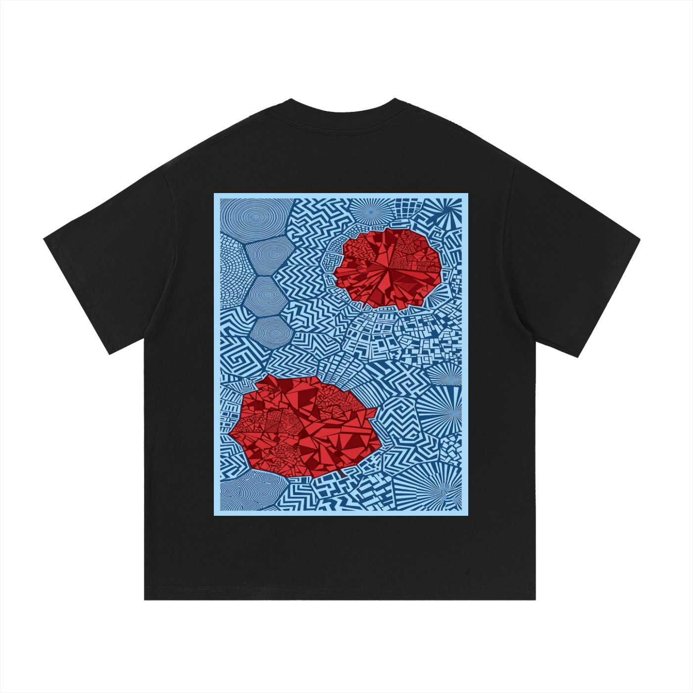 GEOMETRIC SKETCH Tee (100% cotton)