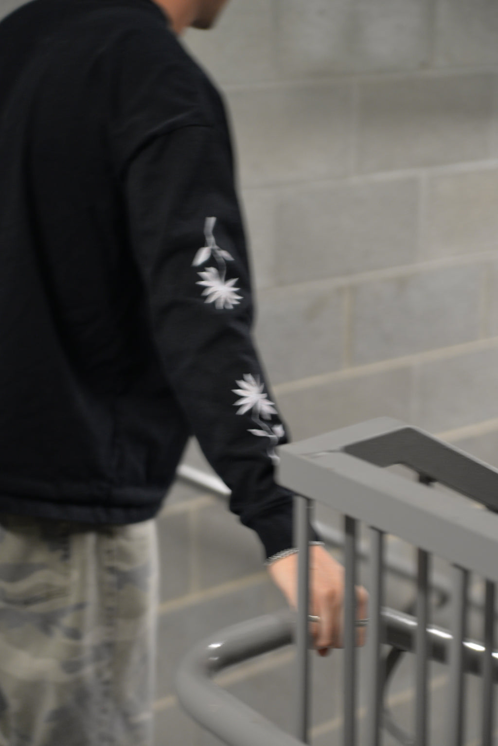 Trippy Flower Heavyweight Long Sleeve Shirt (100% cotton)