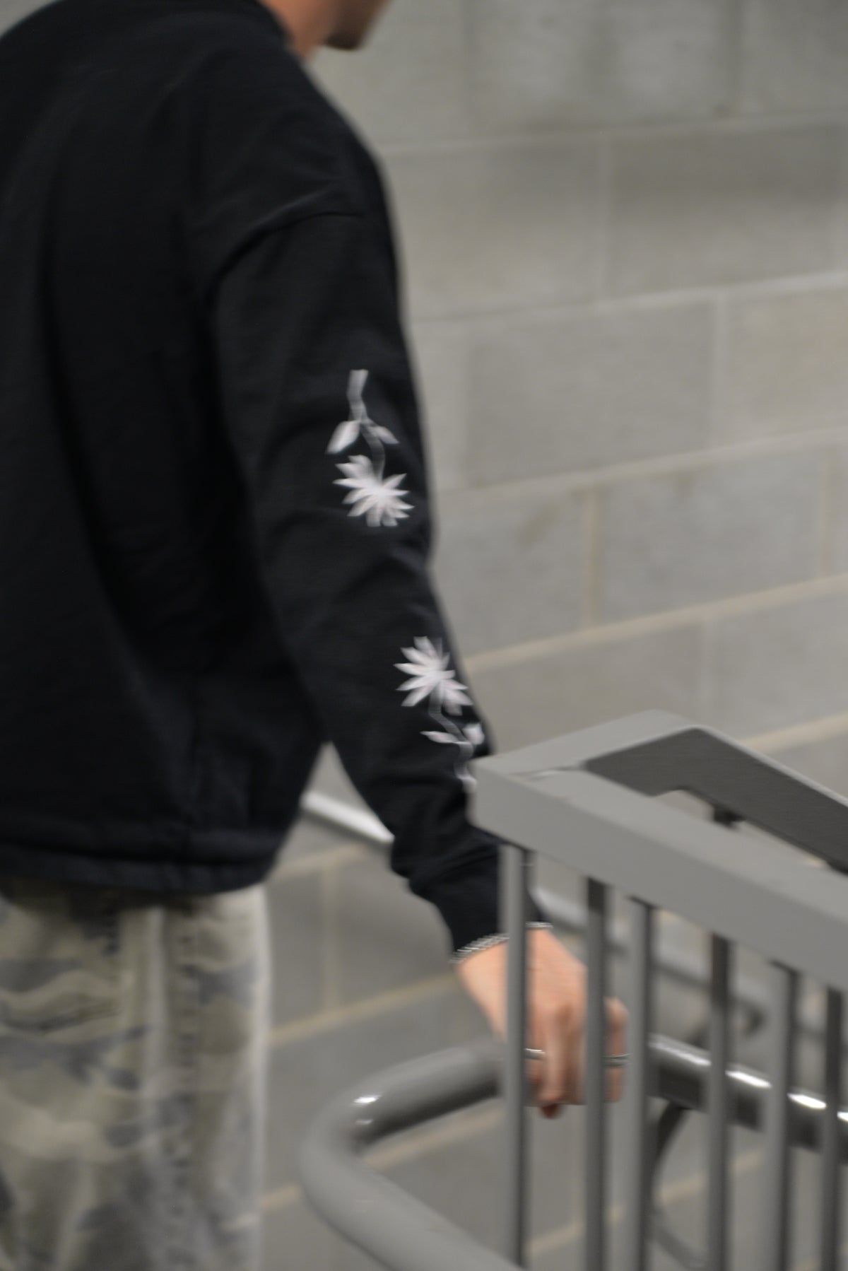 Trippy Flower Heavyweight Long Sleeve Shirt (100% cotton)