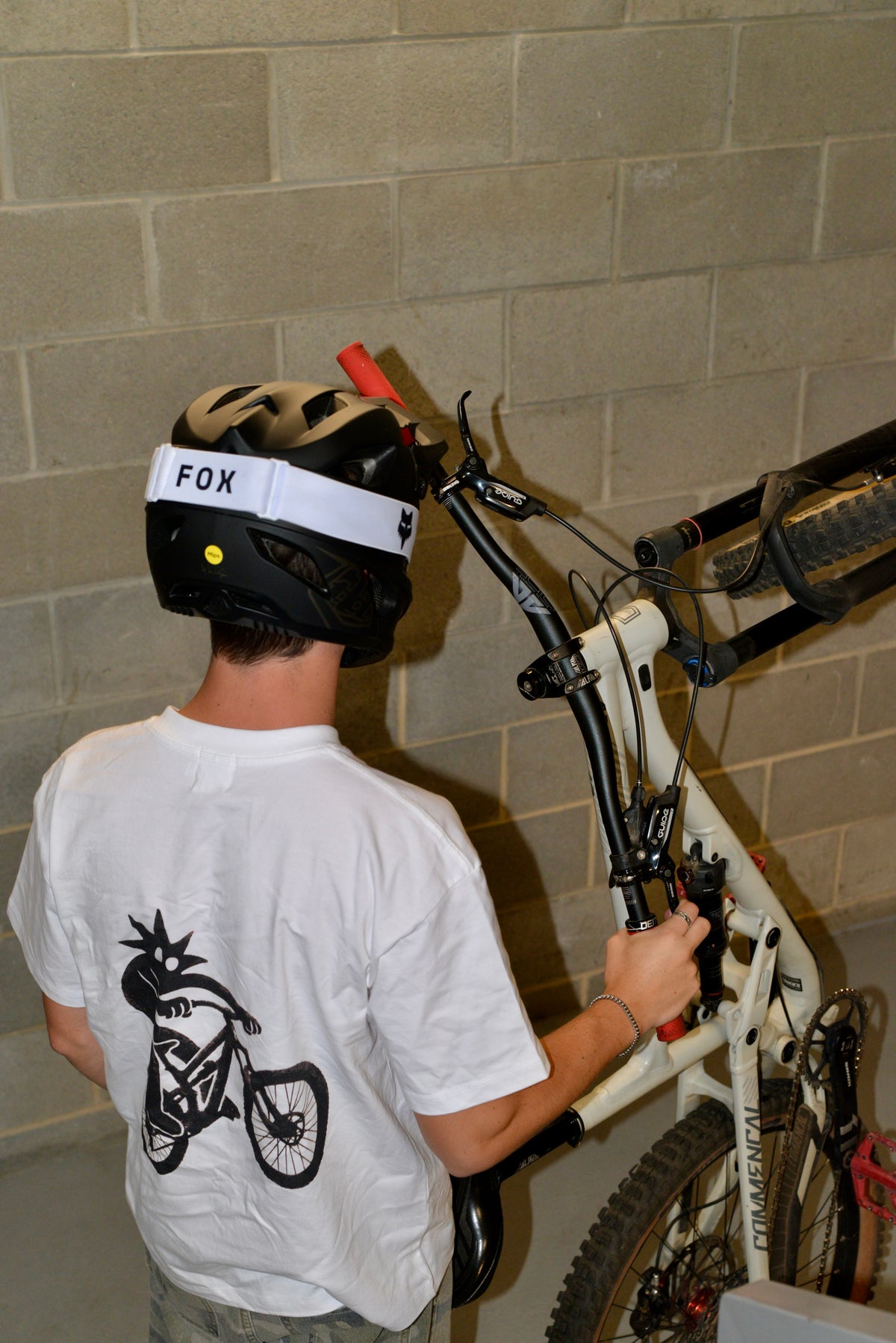 Mountain Bike Mascot Tee (100% Cotton)