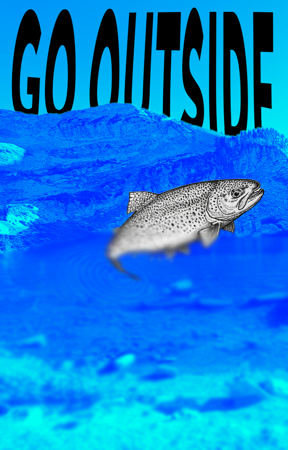 GO OUTSIDE custom poster