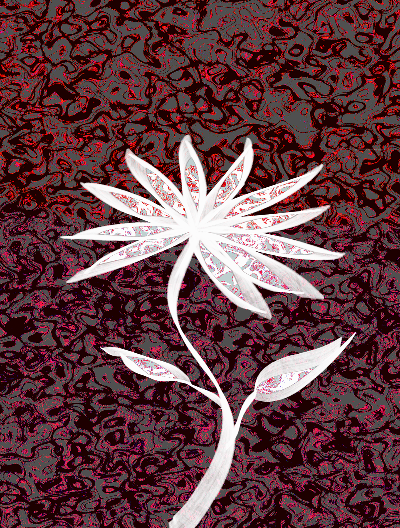 TRIPPY FLOWER poster