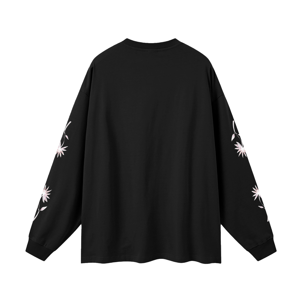 Trippy Flower Long Sleeve T-shirt (100% cotton)