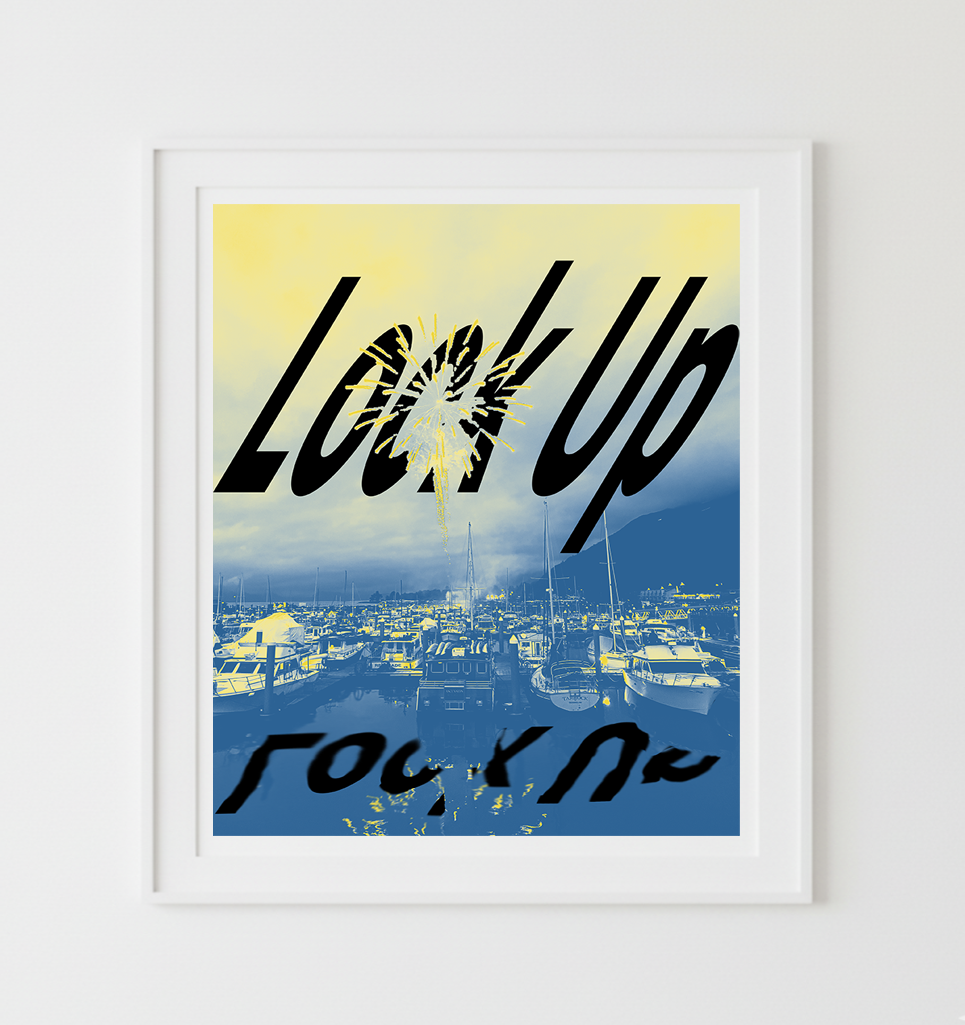 LOOK UP custom poster 18x23.75 inch