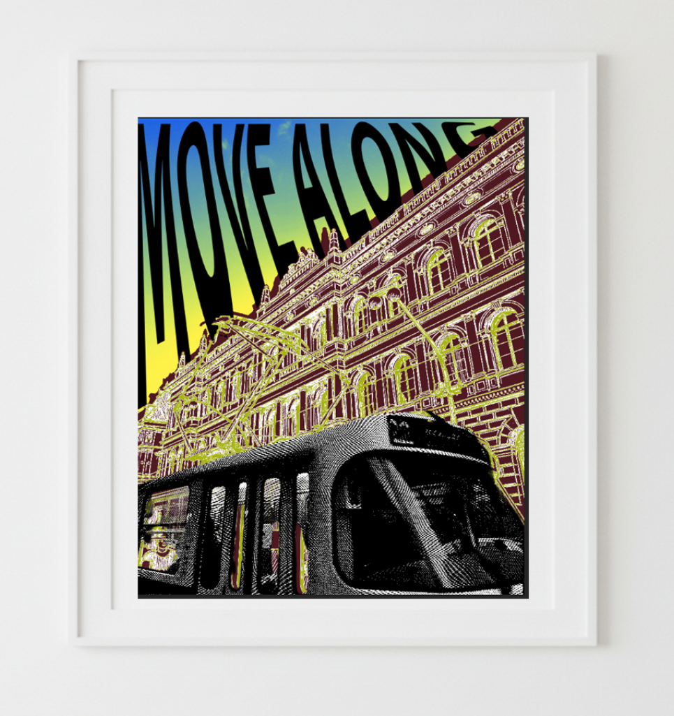 MOVE ALONG custom poster 18x23.75 inch