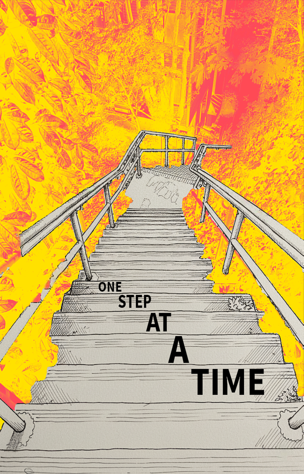 ONE STEP AT A TIME custom poster