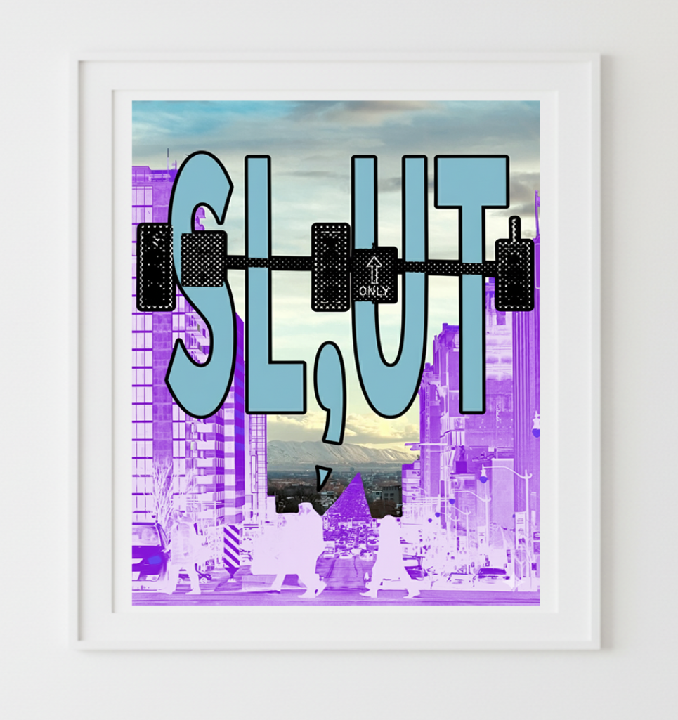 SL,UT Salt Lake Utah custom poster 36x47.5 inch