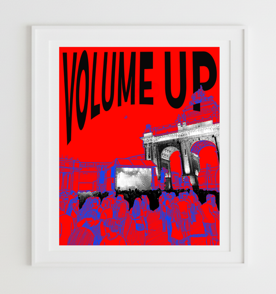 VOLUME UP custom poster 36x47.5 inch